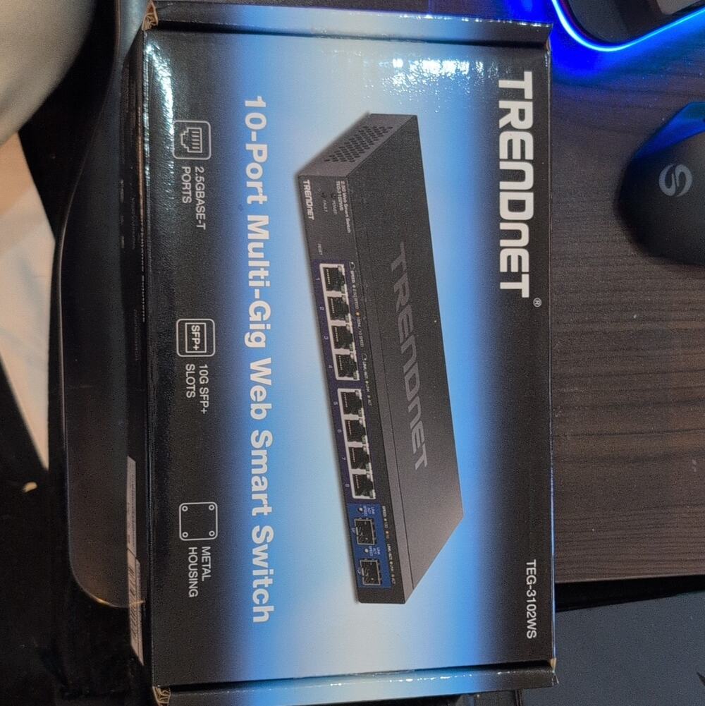 TRENDnet TEG-3102WS 10-Port 2.5G Web Smart Layer 2 Switch w/ SFP+